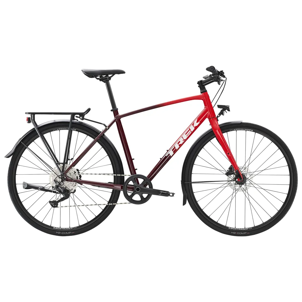 Team Cycles Trek TREK FX 3 Disc Equipped Hybrid Bike in Viper Red to Cobra Blood | Interest FREE Finance & Online Refund Policy.